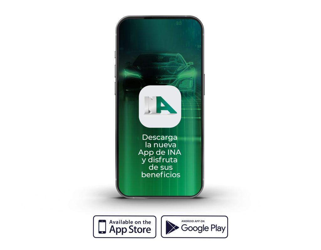 Celular con la App INA