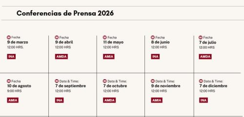 Conferencia de prensa 2026